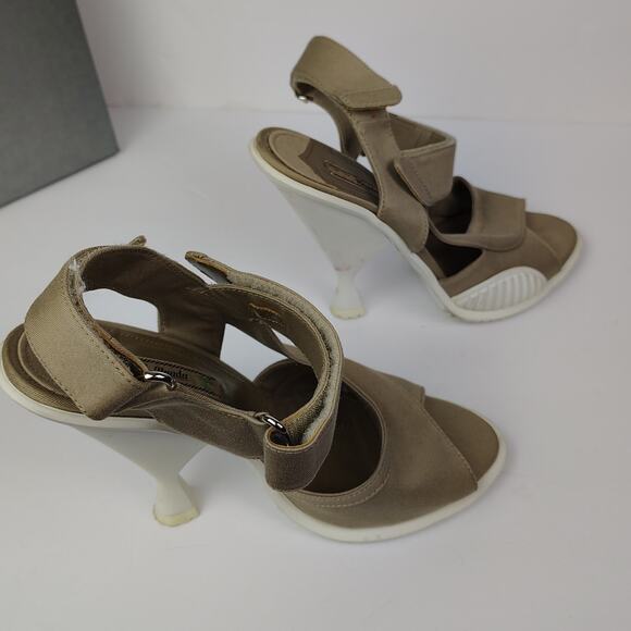 Prada Calzature Donna Kkaki Open Toe Sandal IT Size 40 - Picture 3 of 16